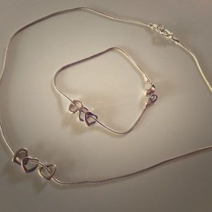 Matching necklace/bracelet set